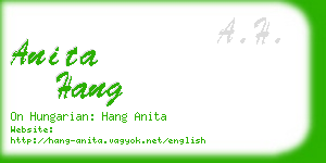 anita hang business card